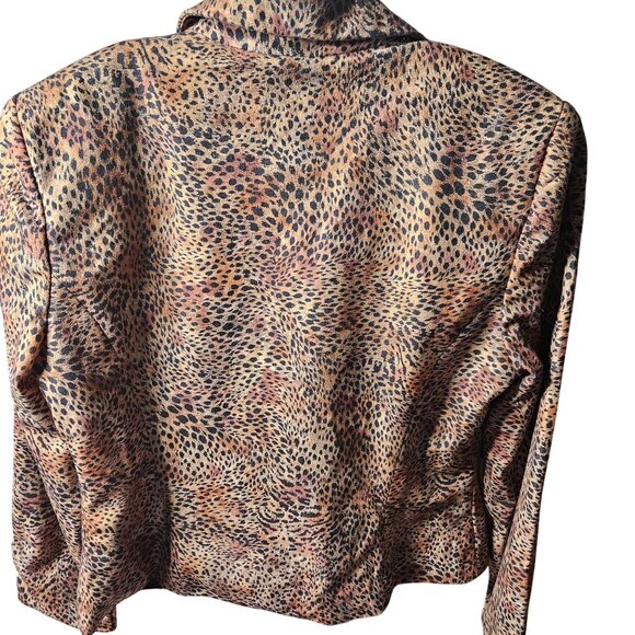 Totonko New York Womens Leopard Print Jacket Size 10 - Picture 3 of 4